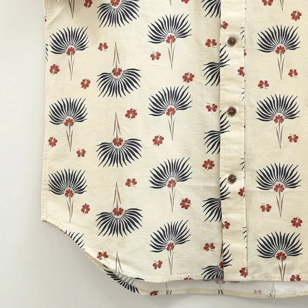 Bridge & Burn The bea Shirt Top Short Sleeve Buttondown Floral Printed M 283550 - Picture 10 of 13